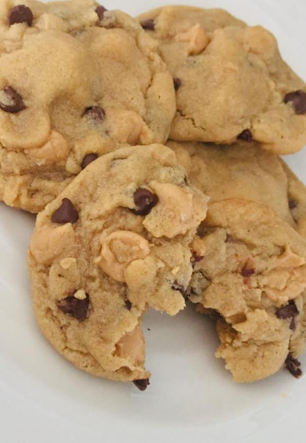 Butterscotch milk chocolate chip cookies