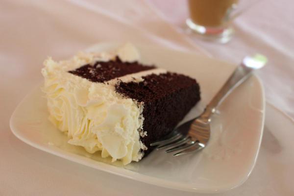 White chocolate wedding cake